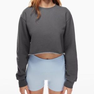 Aritzia Cozy Fleece Perfect Cropped Sweatshirt